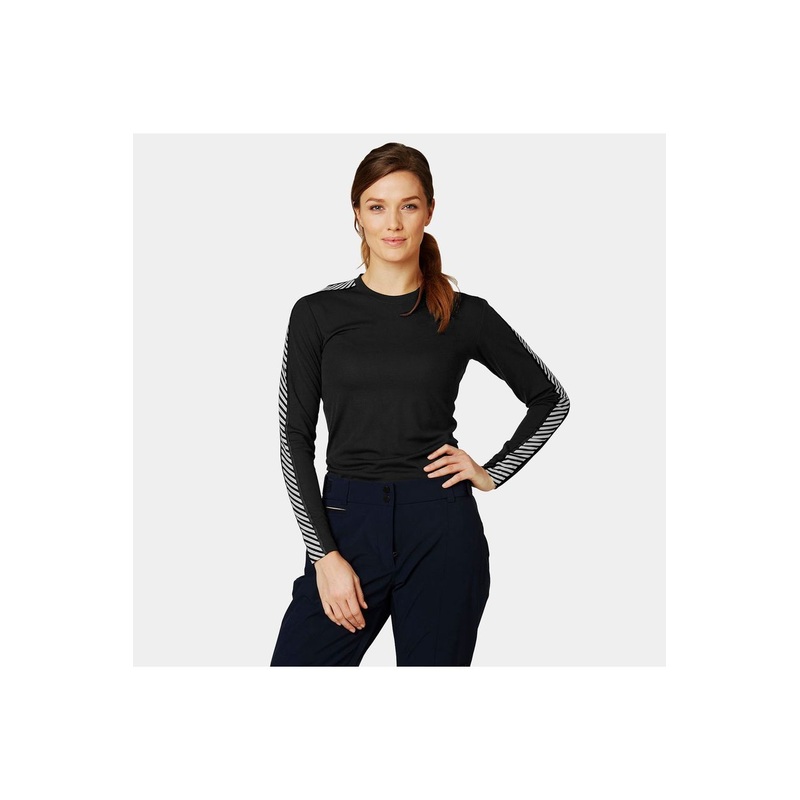 Helly Hansen Womens Lifa Crew Base Layer Black