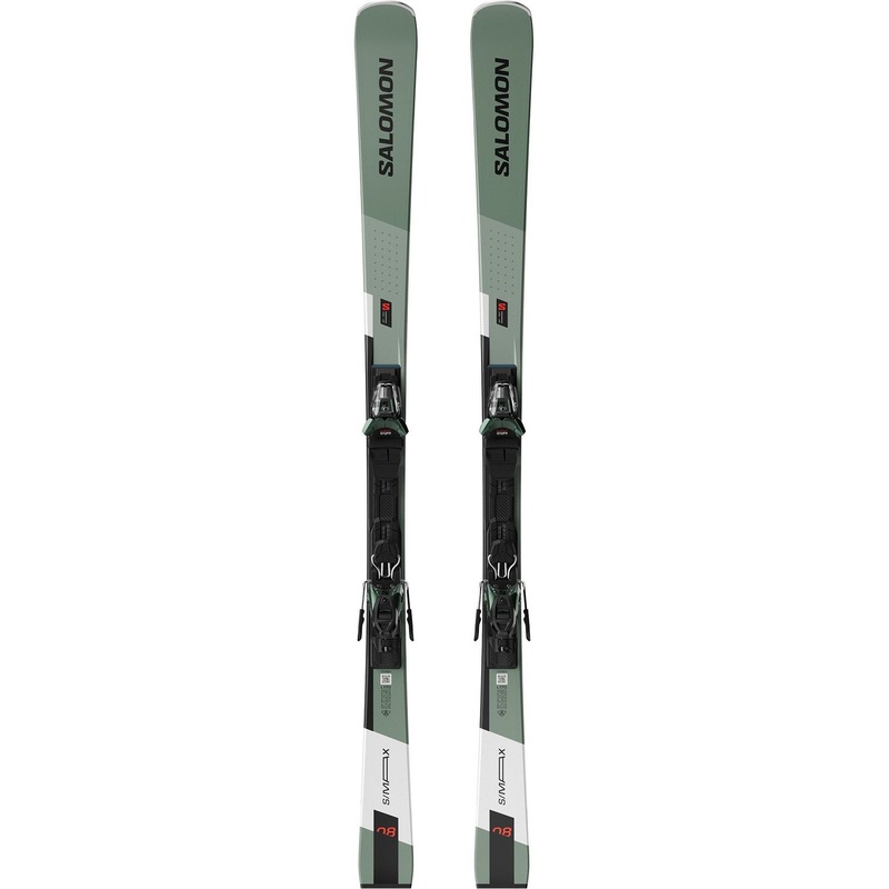 Salomon E S/Max 8 Skis + M11 GW L80 Bindings Oil