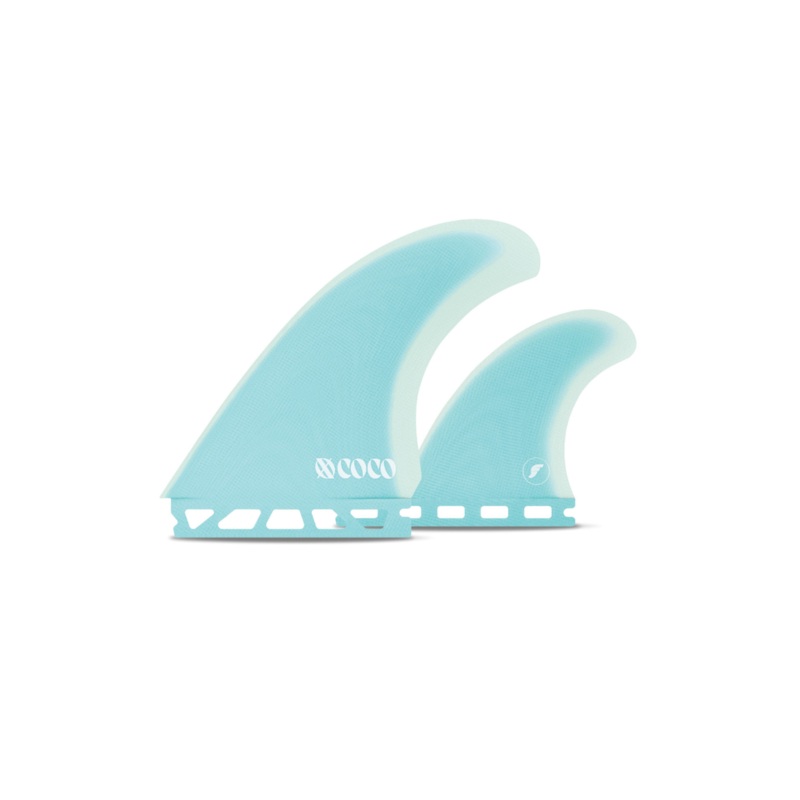 Futures Xo Coco Twin + 1 Fiberglass Fin Blue