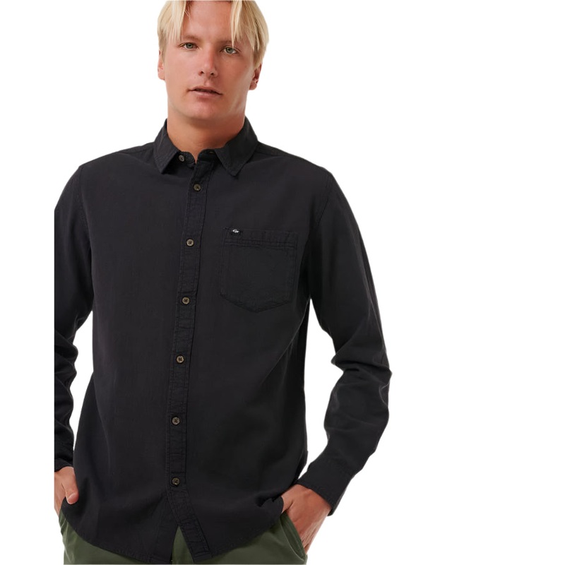 Rip Curl Classic Surf Washed Ls Shirt Black
