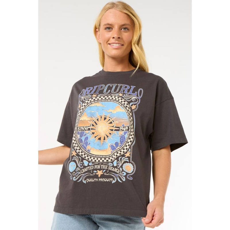 Rip Curl Luna Heritage T-Shirt Washed Black