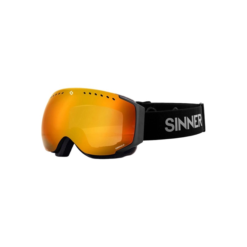 Sinner Emerald Goggles Matte Black Orange Lens