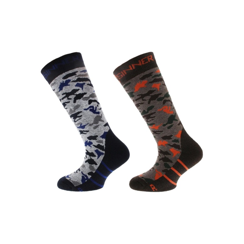 Sinner Kids Boys Ski Socks Camo