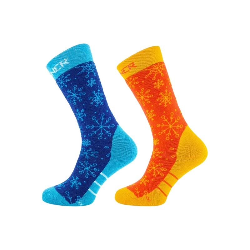 Sinner Kids Ski Socks Snow Blue Orange