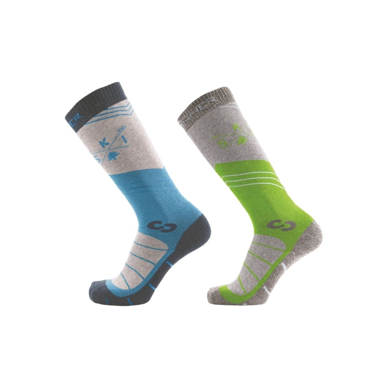 Sinner Mens Ski Socks Mountain Blue