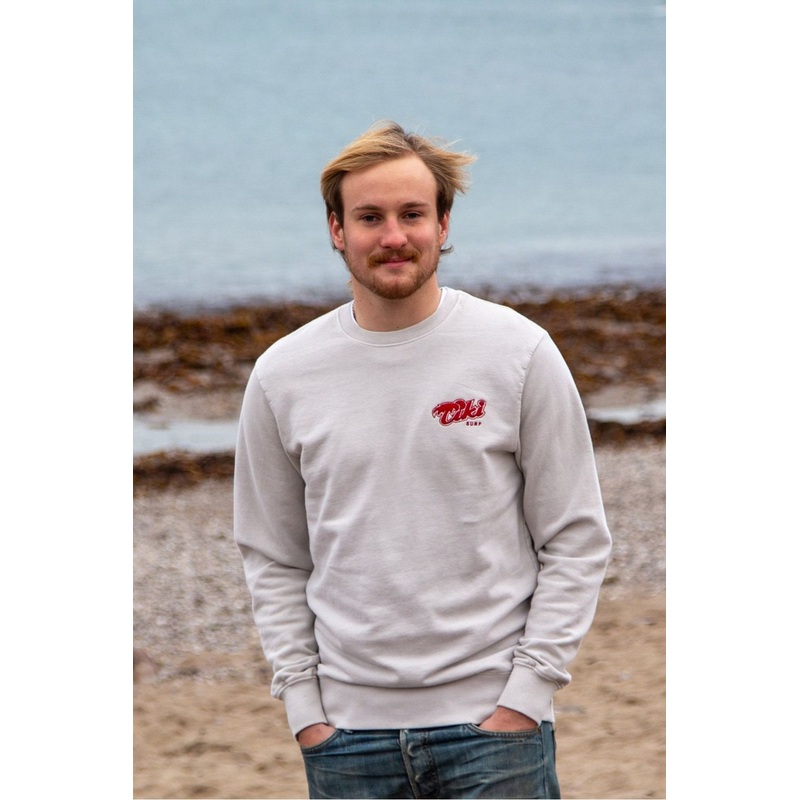 Tiki Palm Stitch Sweatshirt Stone Wash