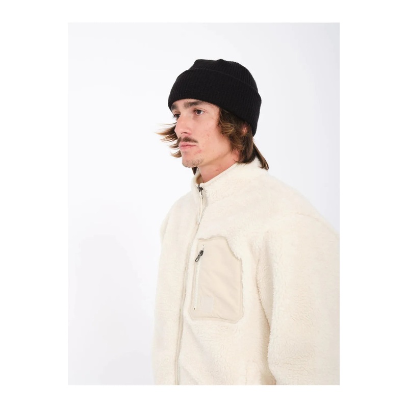 Volcom Muzzer Fuzzar Zip Dirty White Fleece