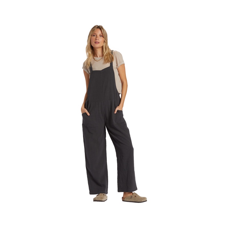 Billabong Pacific Time Strappy Jumpsuit Black Sands
