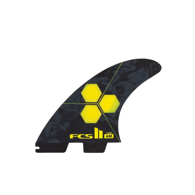 FCS II AM PC Large Tri Fins Yellow