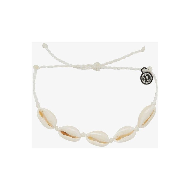 Pura Vida Knotted Cowries Bracelet White