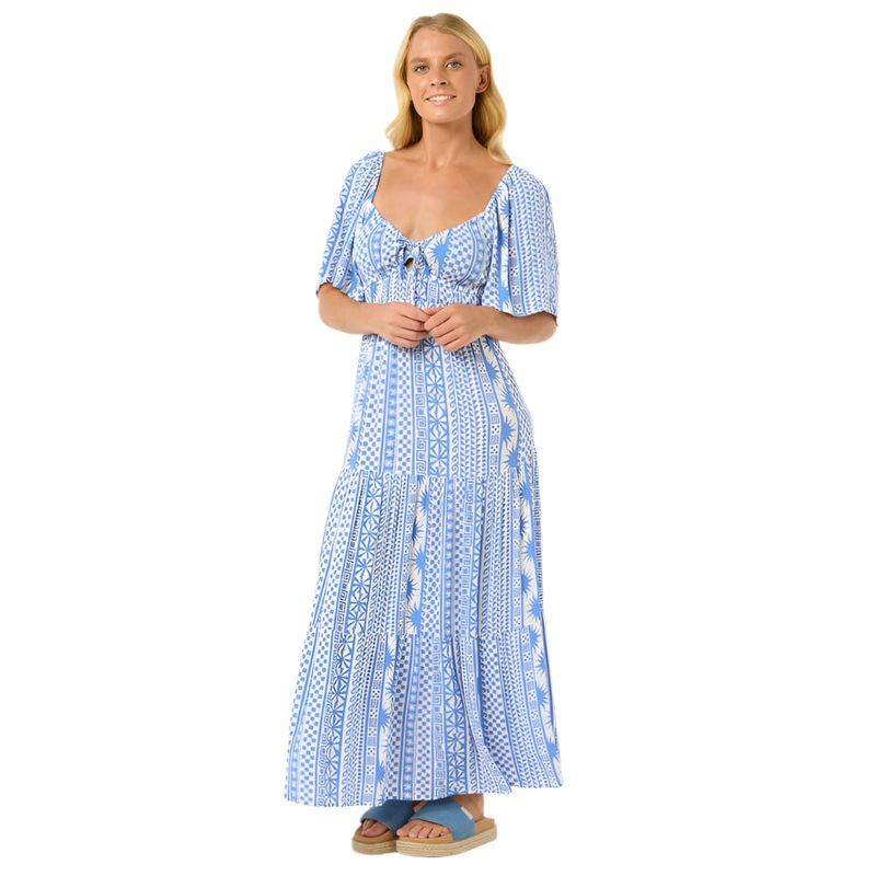 Rip Curl San Carlos S/S Maxi Dress Blue