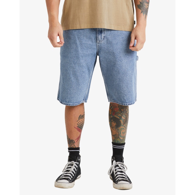 RVCA Americana Denim Short Broken Blue Wash