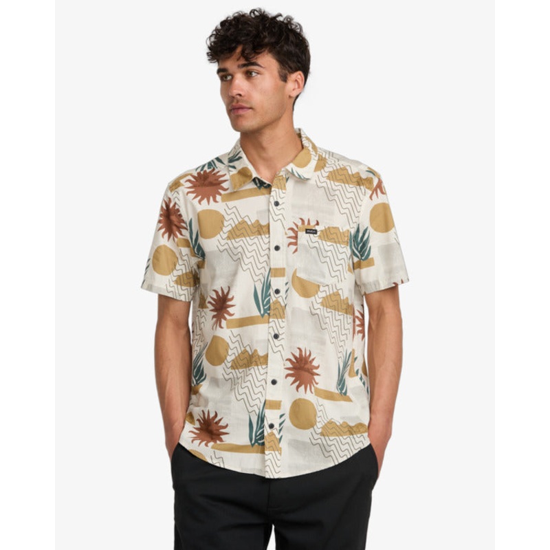 RVCA Anytime Short Sleeve Shirt Natural