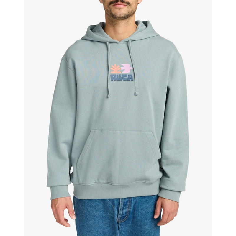 RVCA Mosaic Hoody Lead Blue