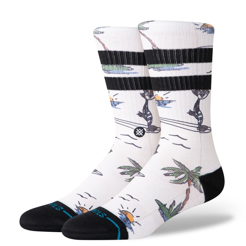 Stance Kool Kats Surf Crew Socks Canvas