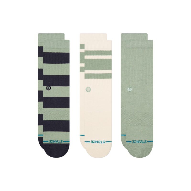 Stance Townie Crew 3 Pack Socks Seagreen