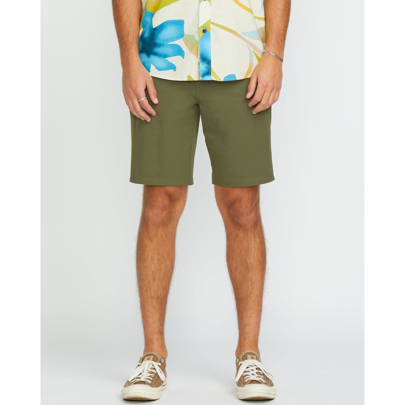 Volcom Frickin Cross Shred 20″ Hybrid Shorts Wintermoss