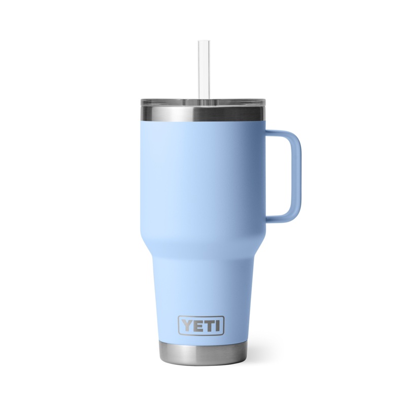 Yeti Rambler 35 Oz Straw Mug Blue Sky Blue
