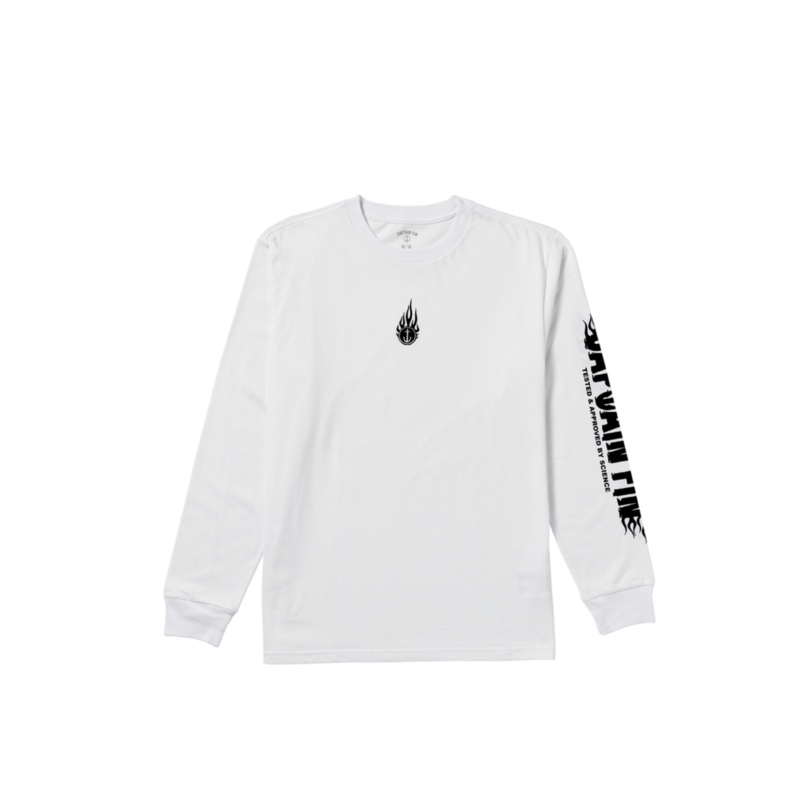 Captain Fin – Fin Flame Long Sleeve White