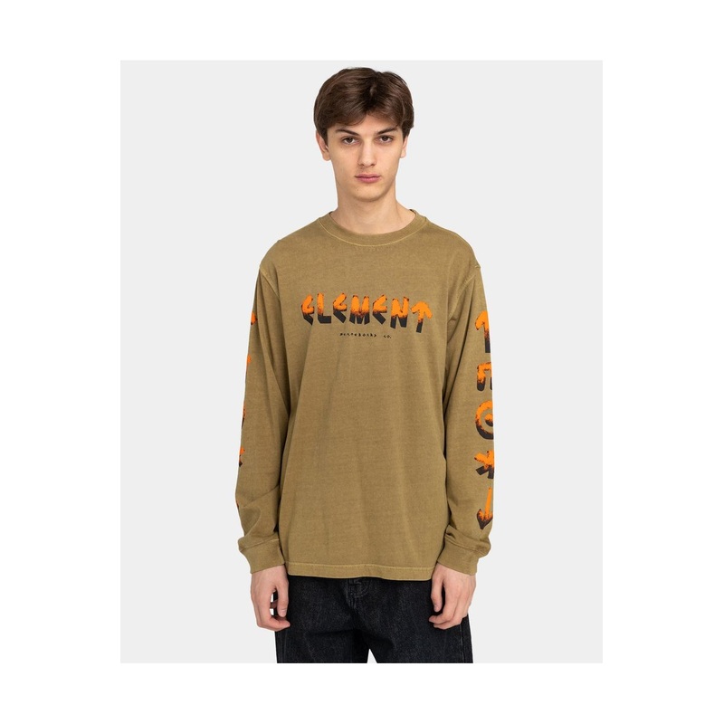 Element Runes Long Sleeve T-Shirt Dull Gold