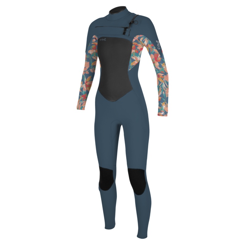 O’Neill Girls Epic 4/3 Chest Zip Full Copen Blue/Painted Tropics