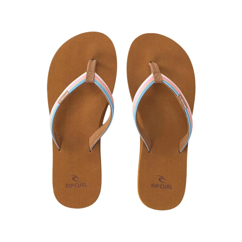 Rip Curl Freedom Bloom Open Toe Flip Flop Blue