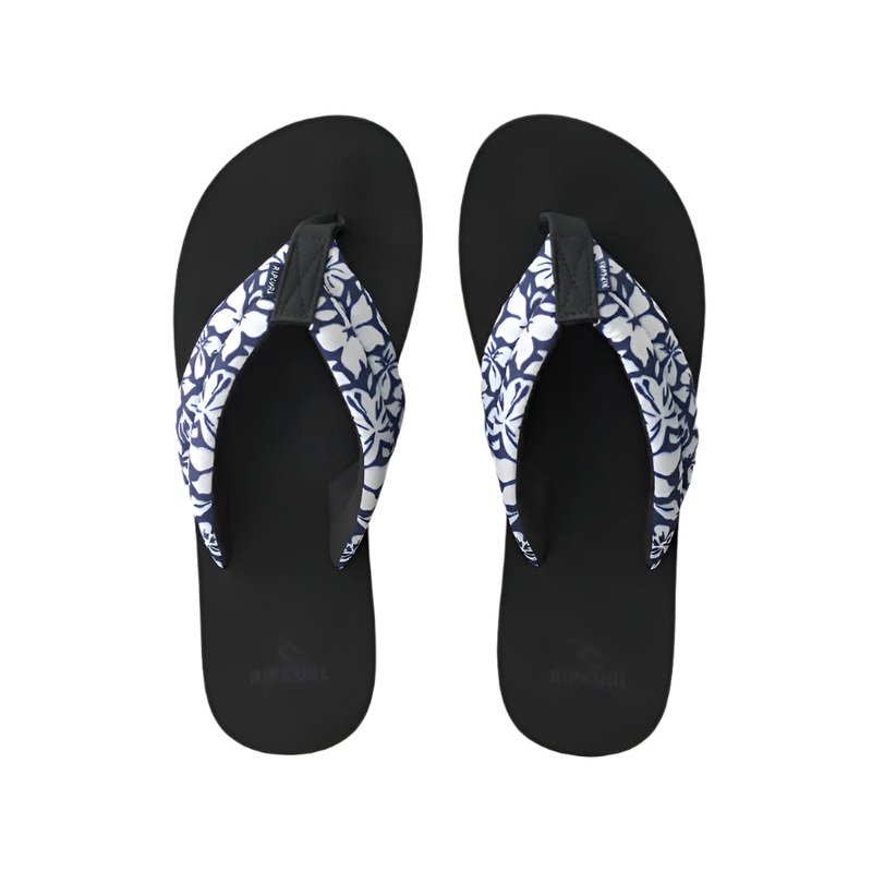 Rip Curl Freedom Plush Bloom Open Toe Flip Flop Black