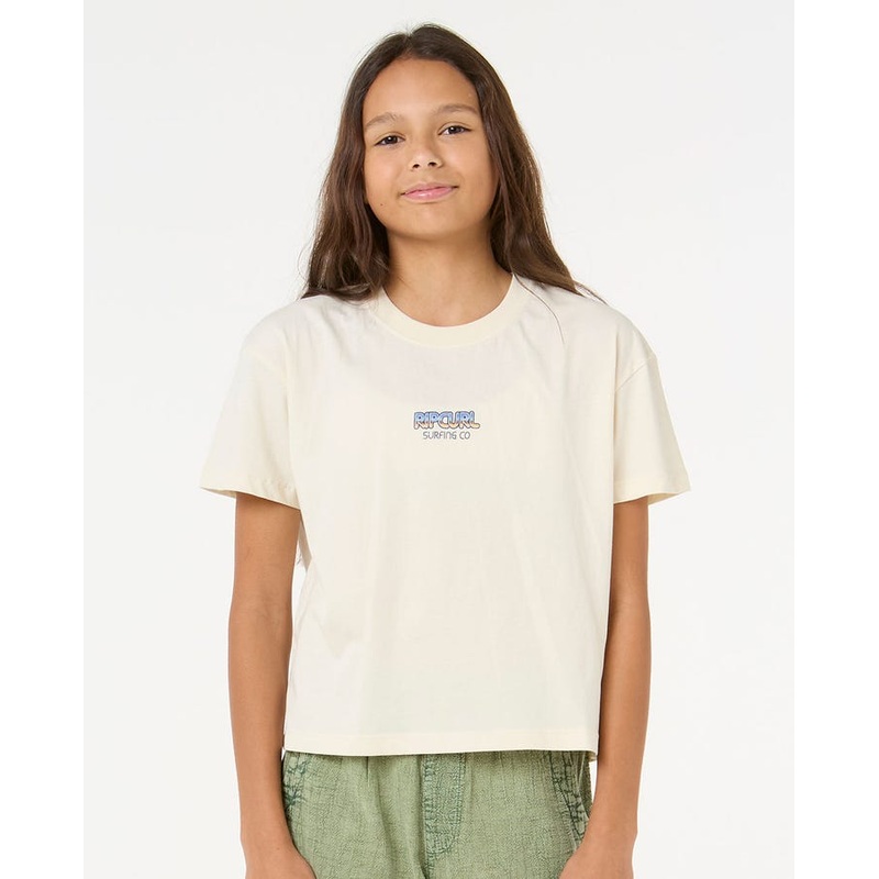 Rip Curl Sun & Sea Crop Girls T-Shirt Bone
