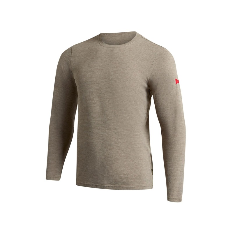 Florence Marine X Airtex Long Sleeve Shirt Heather Vintage Khaki