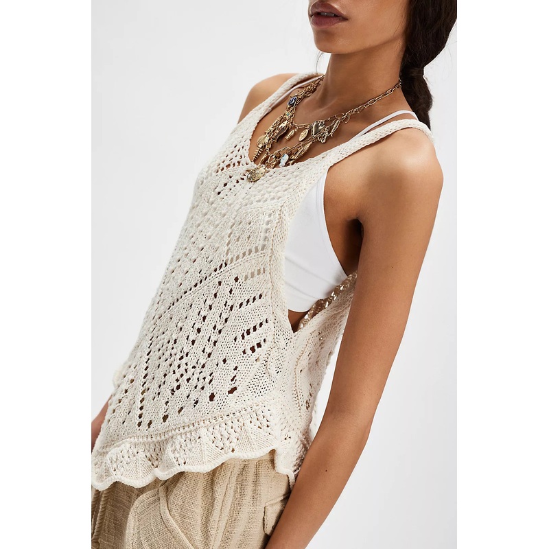 Free people Sea Song Tank Ivory