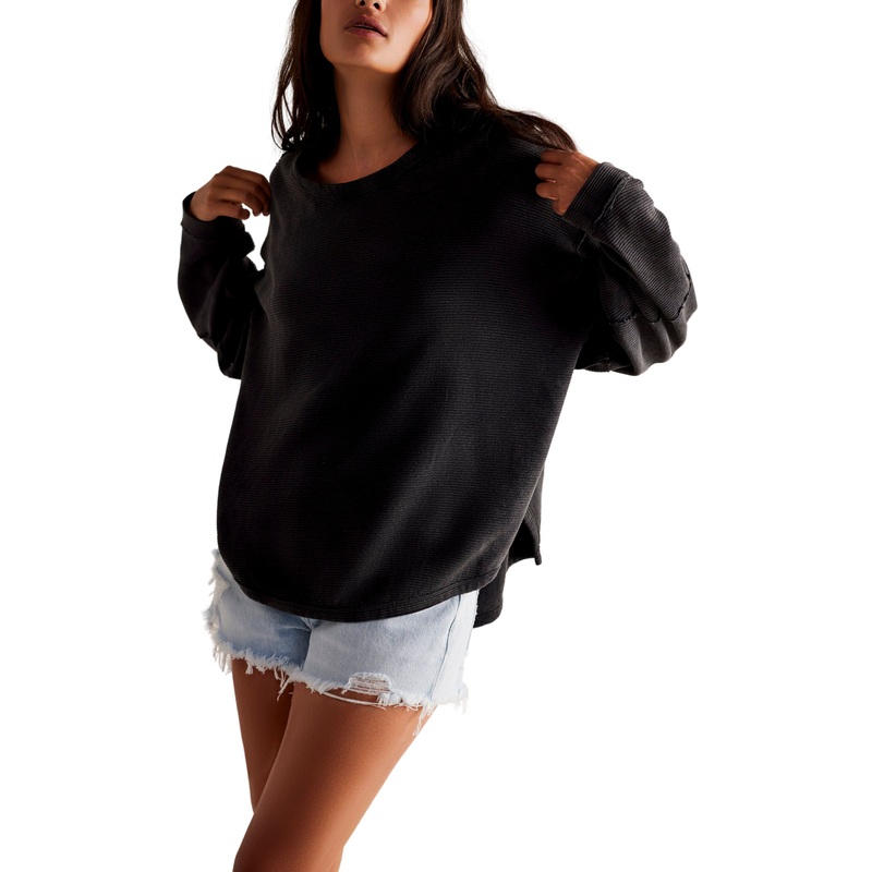 Free People Total Eclipse T-Shirt Black