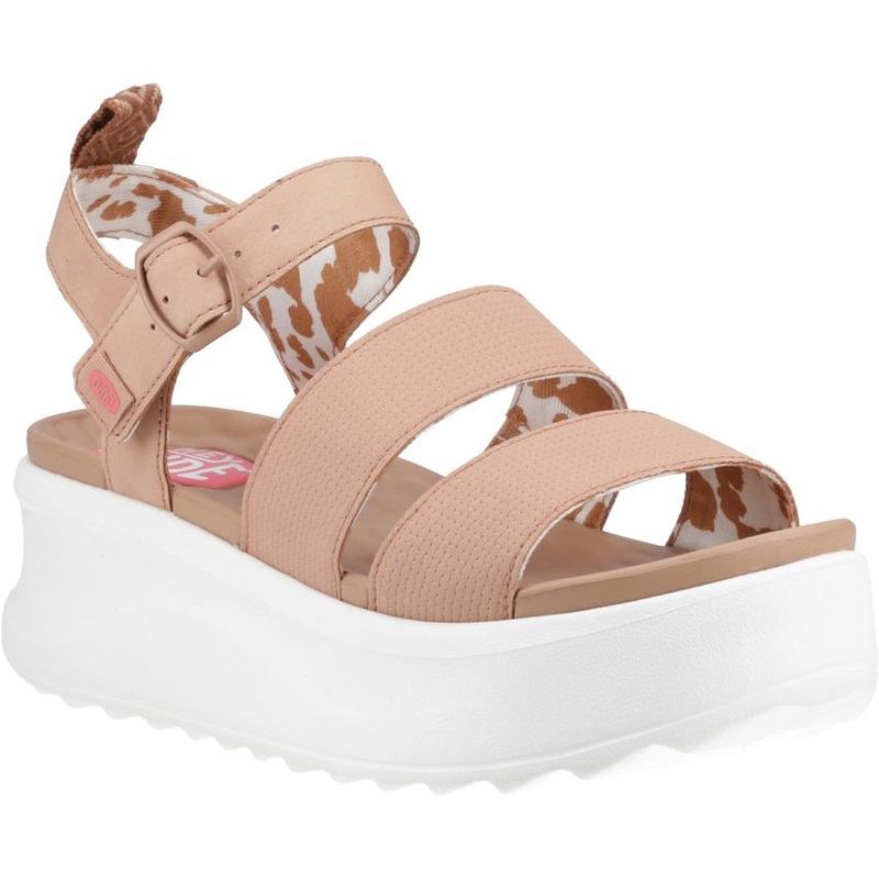 Hey Dude Delray Buckle Classic Sandal Tan