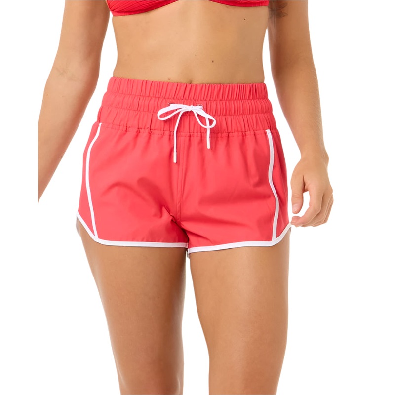 Rip Curl High Waist Retro Volley 3 Shorts Hibiscus Red