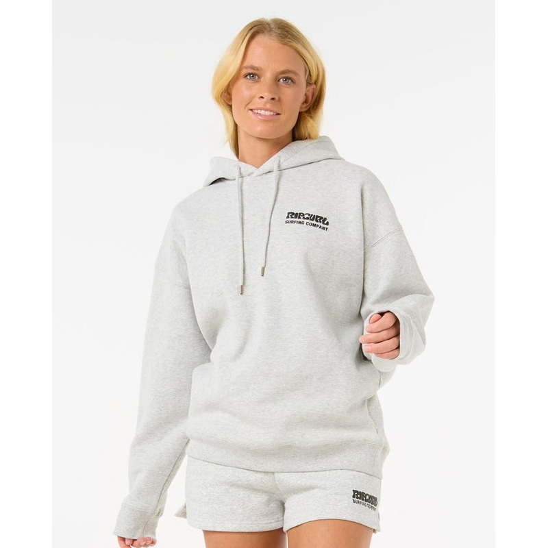 Rip Curl Surf Puff Heritage Hoody Grey