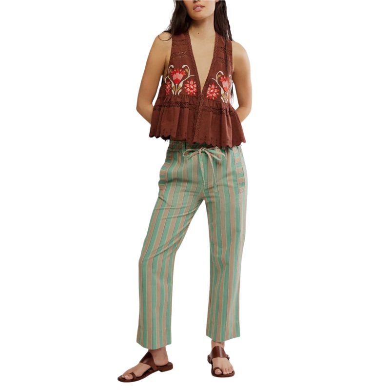 Free people Marielle Pull On Trouser Ginger Combo