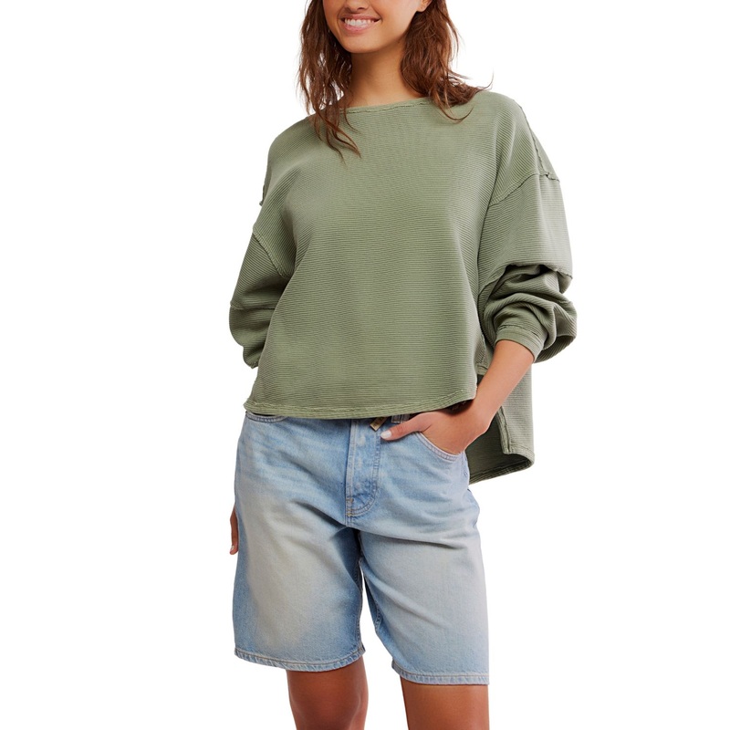 Free people Total Eclipse T-Shirt Moss