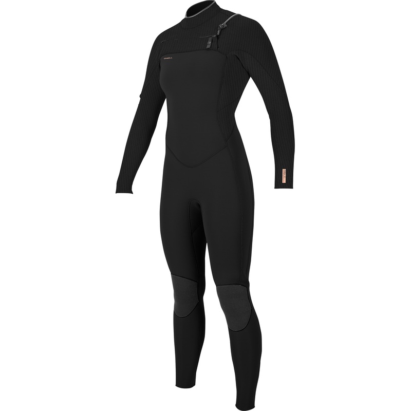 O’Neill Hyperfreak 5/4+ Women’s Wetsuit With Chest Zip In Black
