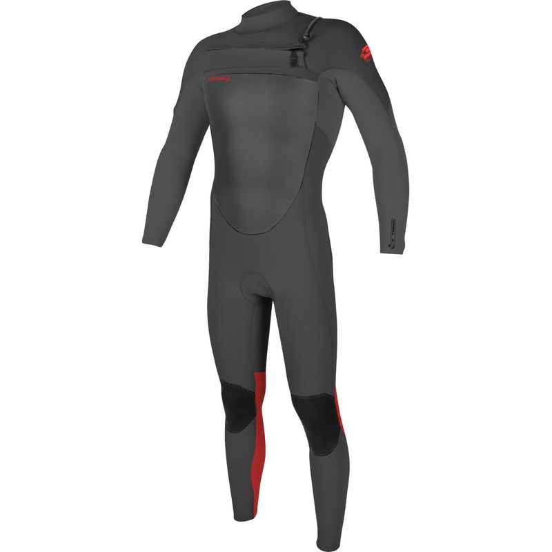 O’Neill Youth Epic Wetsuit 4/3 Chest Zip Wetsuit In Graphite Red