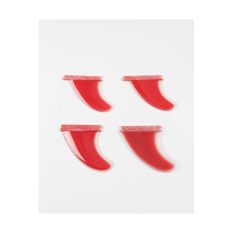 Single Tab Fin – Quad – Red