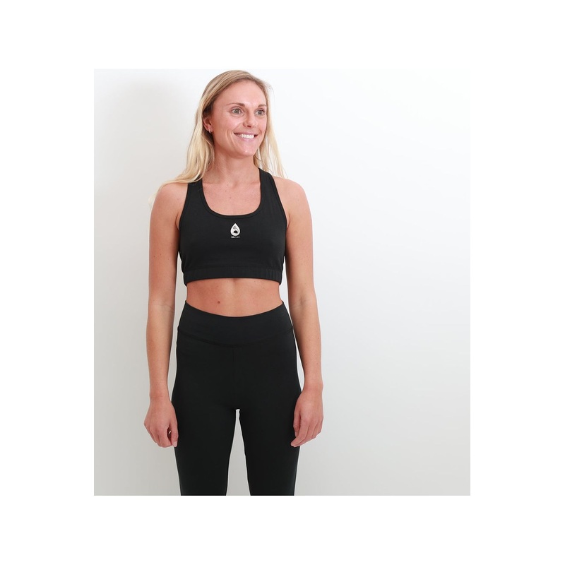 Tiki Drop Flow Sports Bra Black