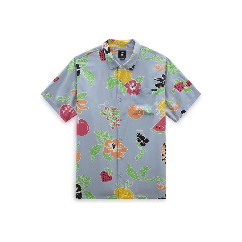 Vans Calmosa Short Sleeve Woven Shirt Dusty Blue