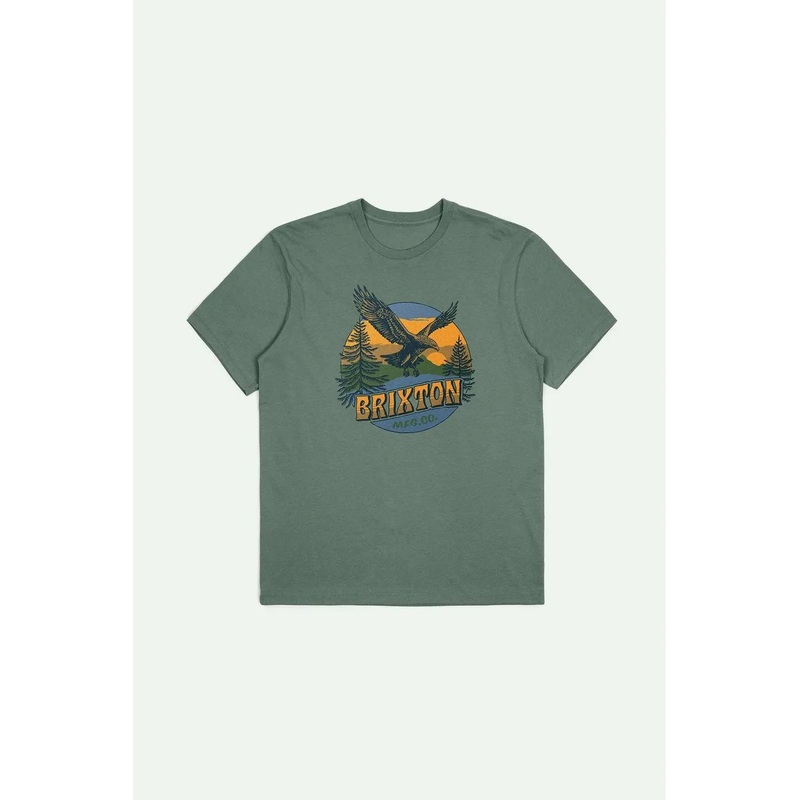 Brixton Ridgewood Short Sleeve Tlrt Laurel Wreath