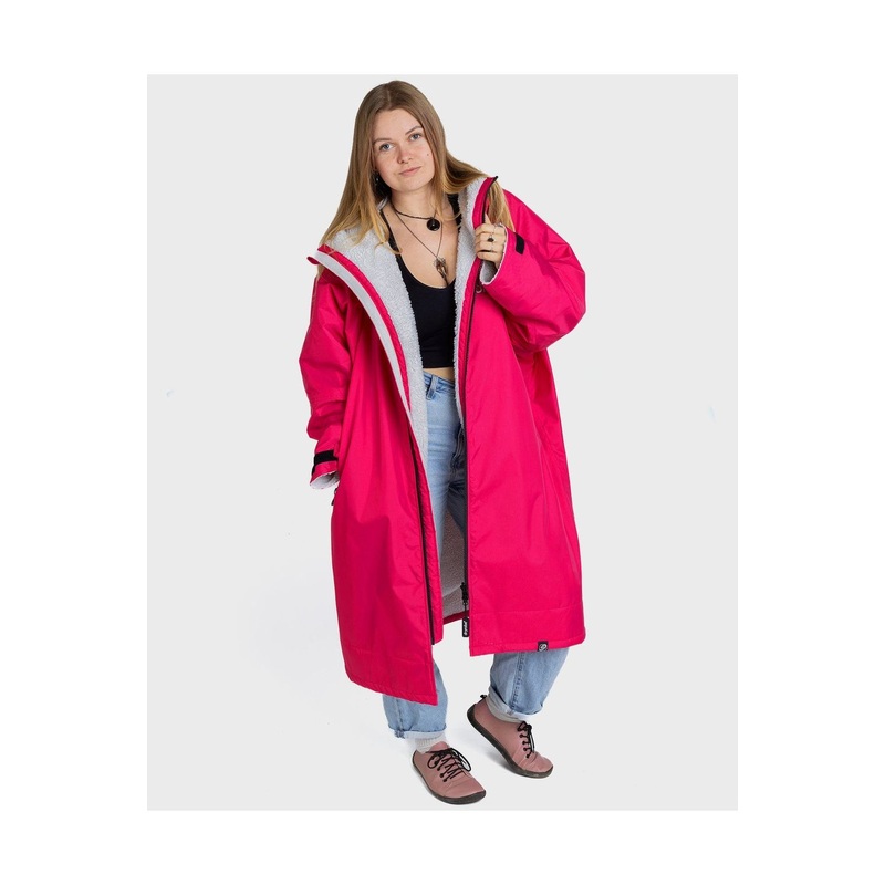 Dryrobe Advance Adult Long Sleeve Pink Light Grey