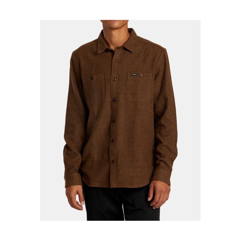 RVCA Harvest Neps Flannel Bombay Brown