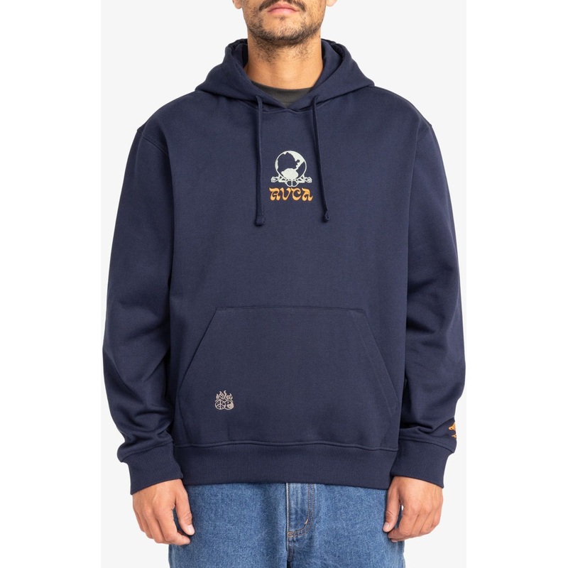 Rvca Scorched Lands Hoodie Navy