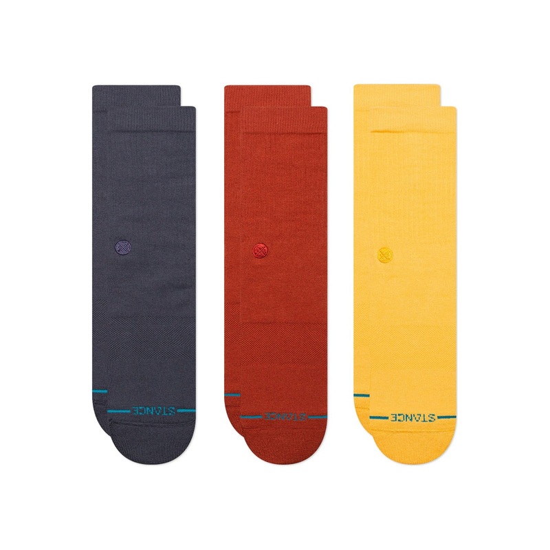 Stance Icon 3 Pack Sock Navy
