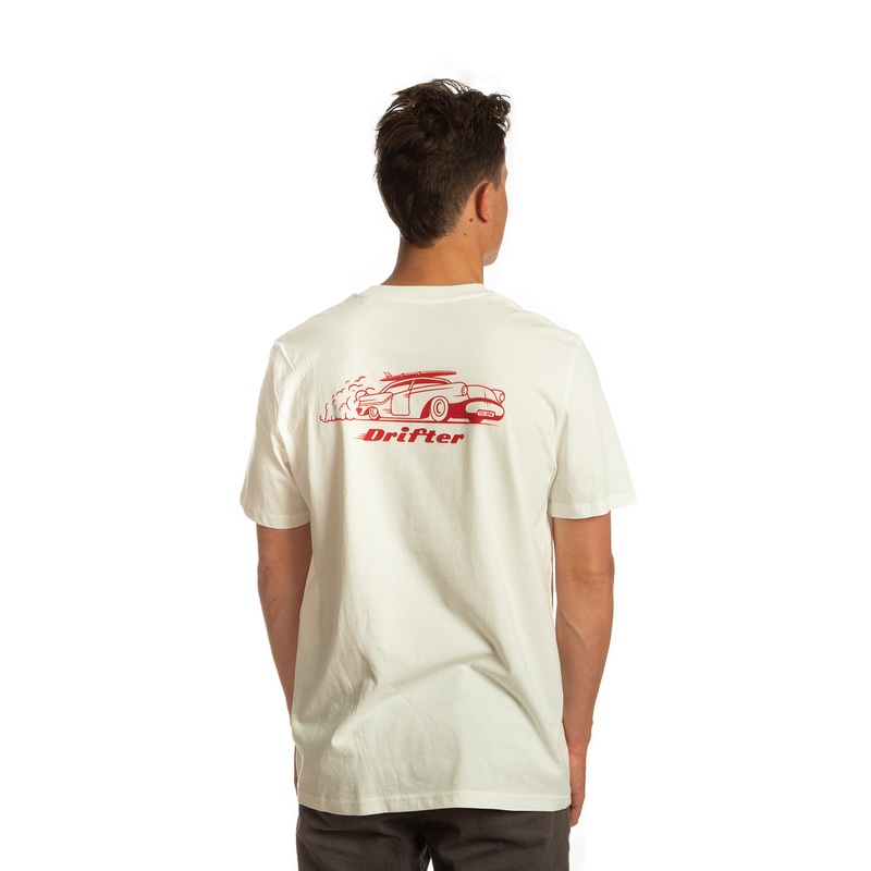 Tiki Drifter Short Sleeve T-Shirt Off White