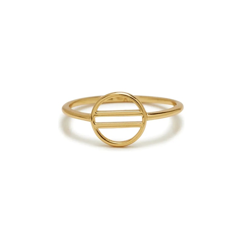 Pura Vida Retro Sun Gold Ring