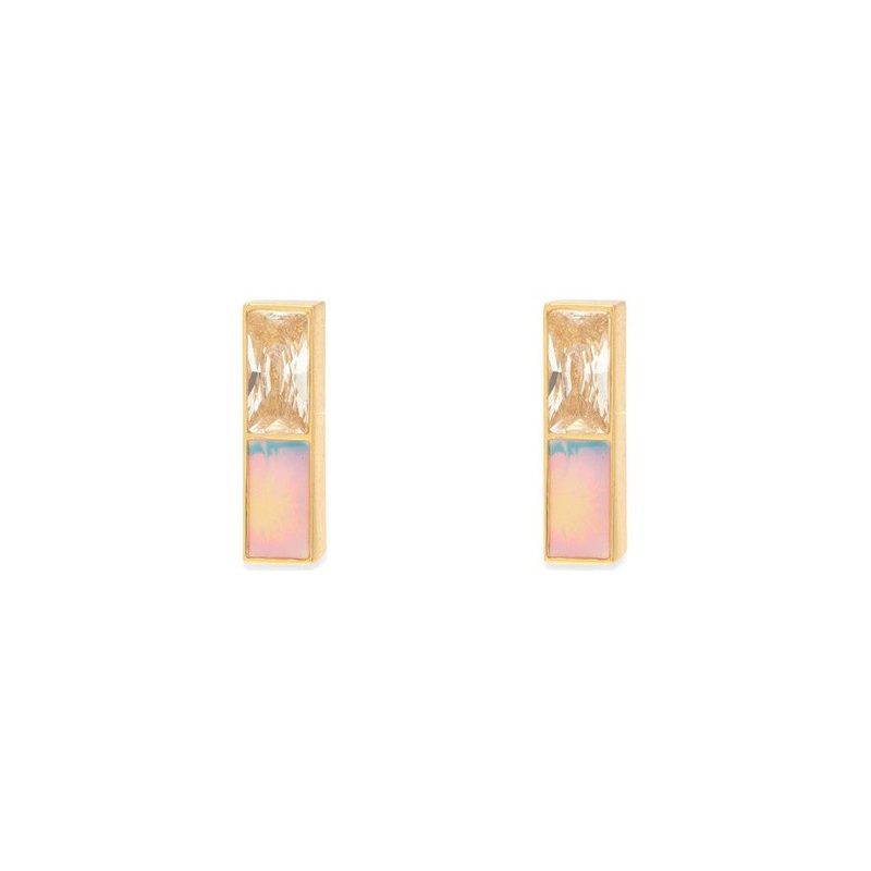Pura Vida Tie Dye Stud Earrings Gold