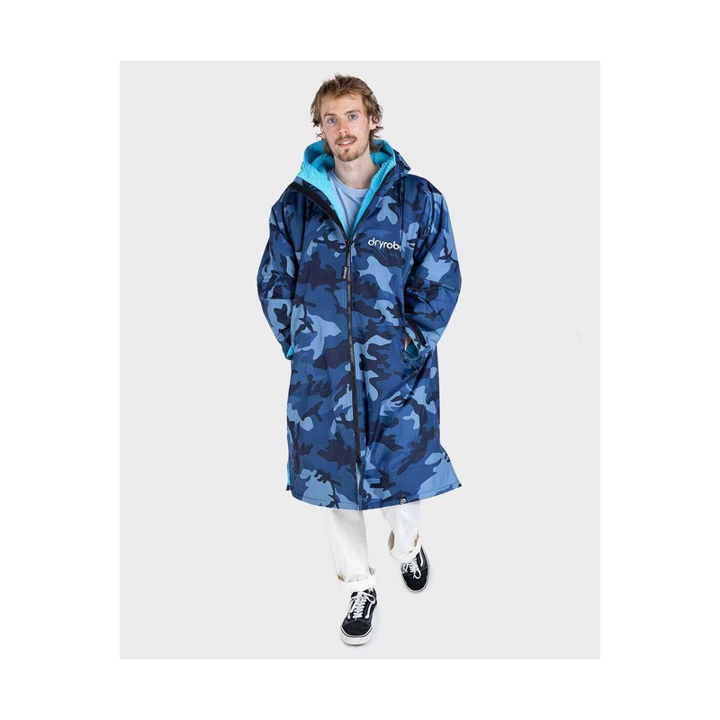 Dryrobe Advance Adult Long Sleeve Blue Camo Blue